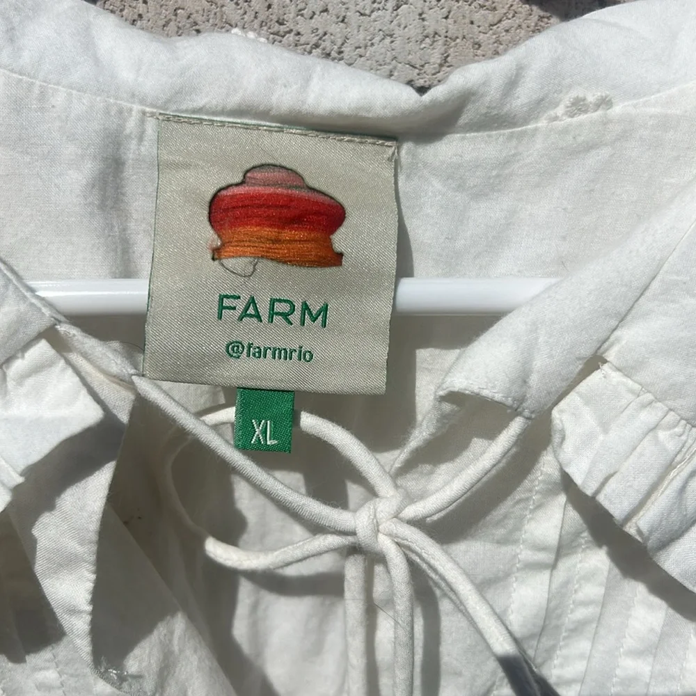 FARM Rio White Embroidered Blouse - Picture 4 of 6